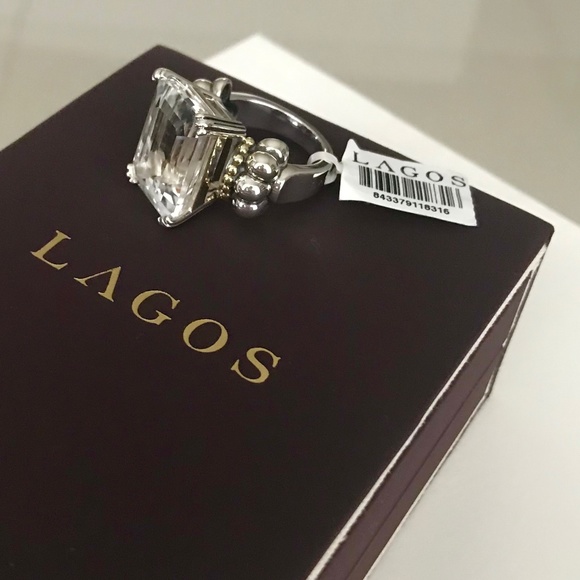 New Lagos Glacier Topaz Ring 7 - Picture 9 of 17